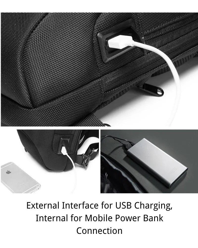 Ultimate Multifunctional Tech Sling -  multifunctional backpack - Multifunctional Tech Sling with USB Charging