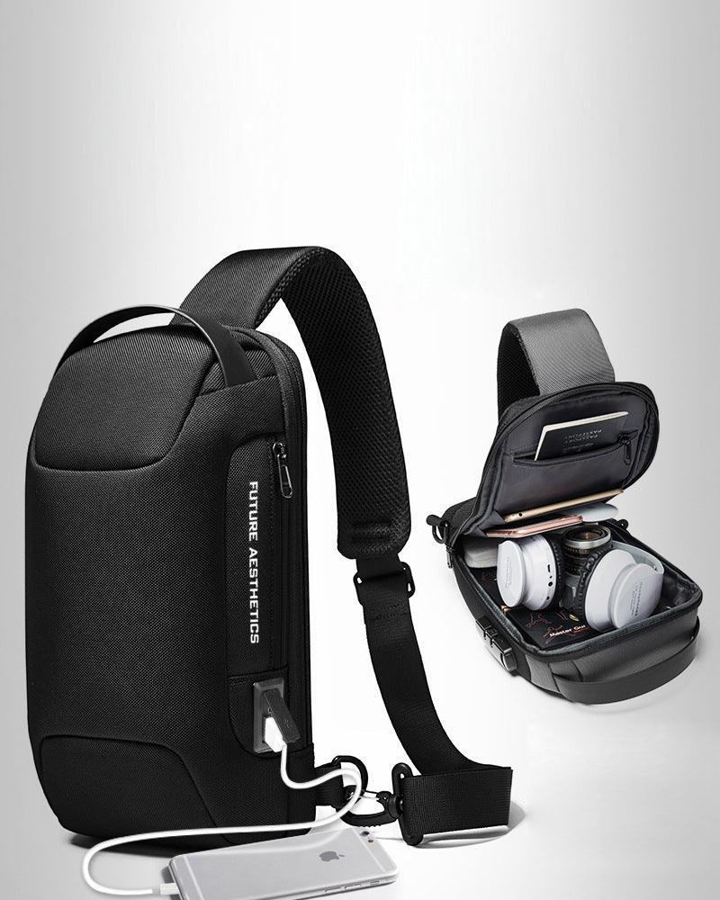 Ultimate Multifunctional Tech Sling -  sure security backpack - Multifunctional Tech Sling with USB Charging