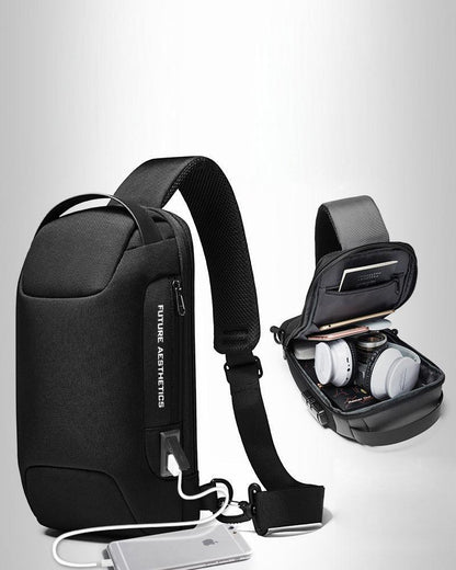 Ultimate Multifunctional Tech Sling -  sure security backpack - Multifunctional Tech Sling with USB Charging