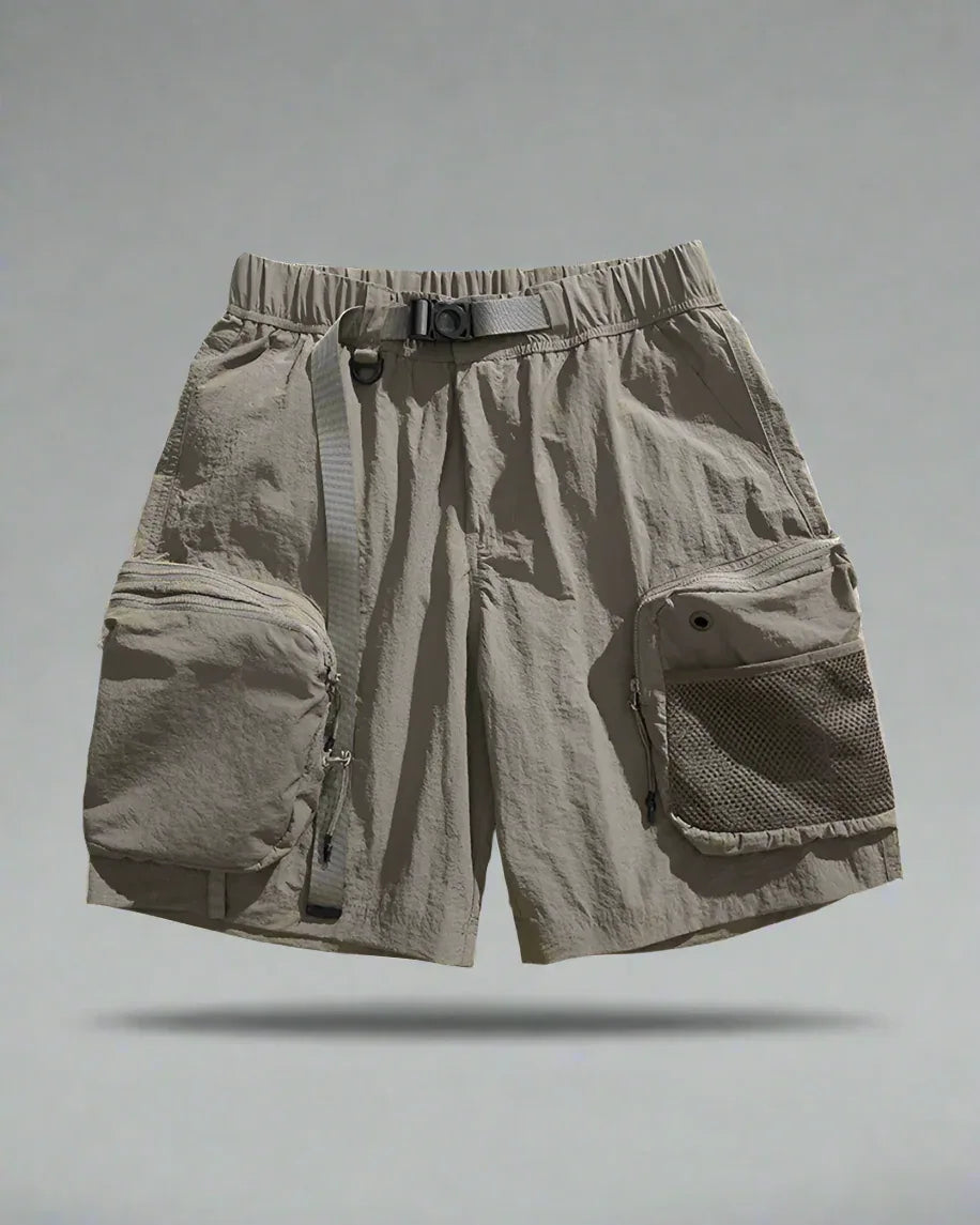 Ultimate Summer Adventure Shorts -  adjustable waistband shorts - Multi-Pocket Sports Shorts for Outdoor Fun
