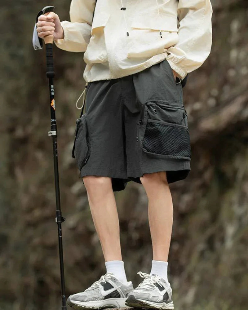 Ultimate Summer Adventure Shorts -  breathable outdoor wear - Multi-Pocket Sports Shorts for Outdoor Fun