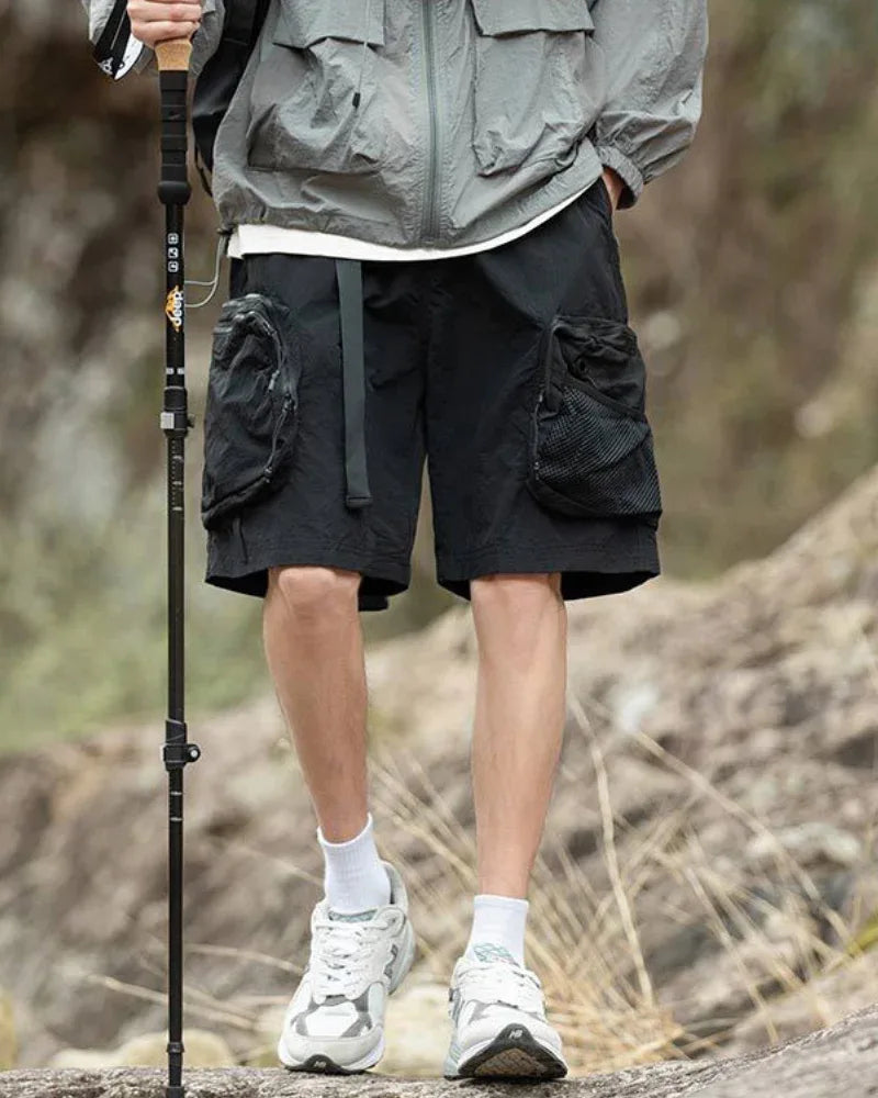 Ultimate Summer Adventure Shorts -  multi-pocket shorts - Multi-Pocket Sports Shorts for Outdoor Fun