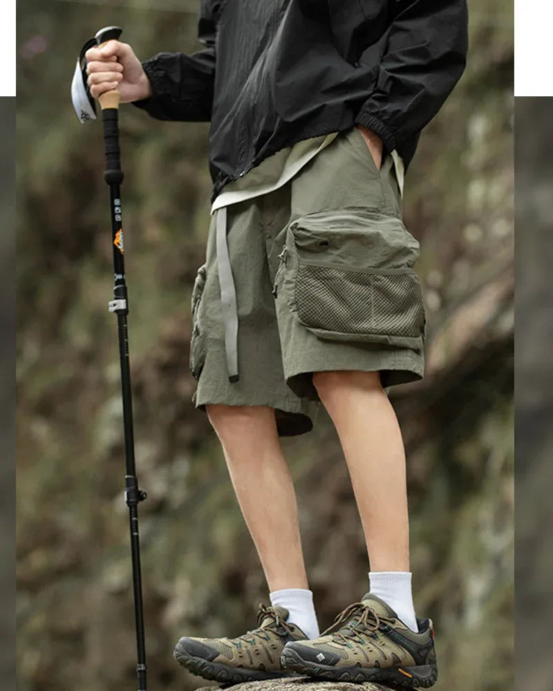 Ultimate Summer Adventure Shorts -  waterproof shorts - Multi-Pocket Sports Shorts for Outdoor Fun