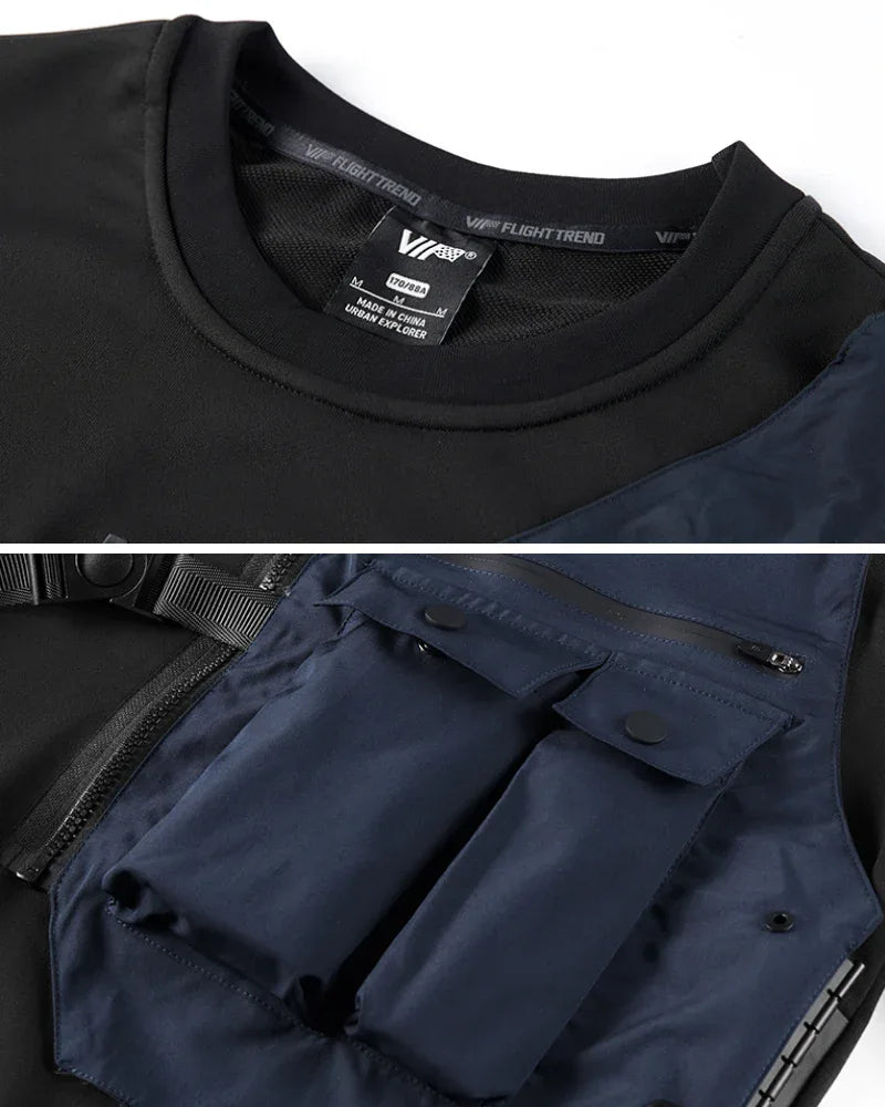 Ultimate Tactical Crew Sweatshirt -  comfortable - Cyberpunk Tactical Crew Sweatshirt for Comfort