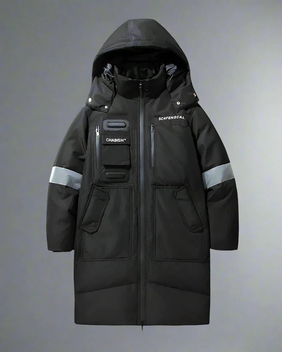 Unbeatable Warmth for Stormy Days - long coat - Long Coat for Stormy Days with Ninja Style