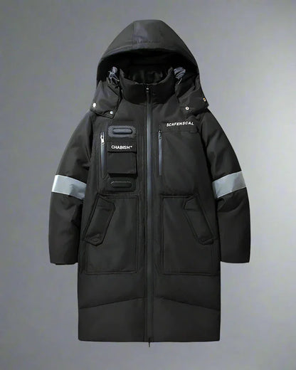 Unbeatable Warmth for Stormy Days - long coat - Long Coat for Stormy Days with Ninja Style
