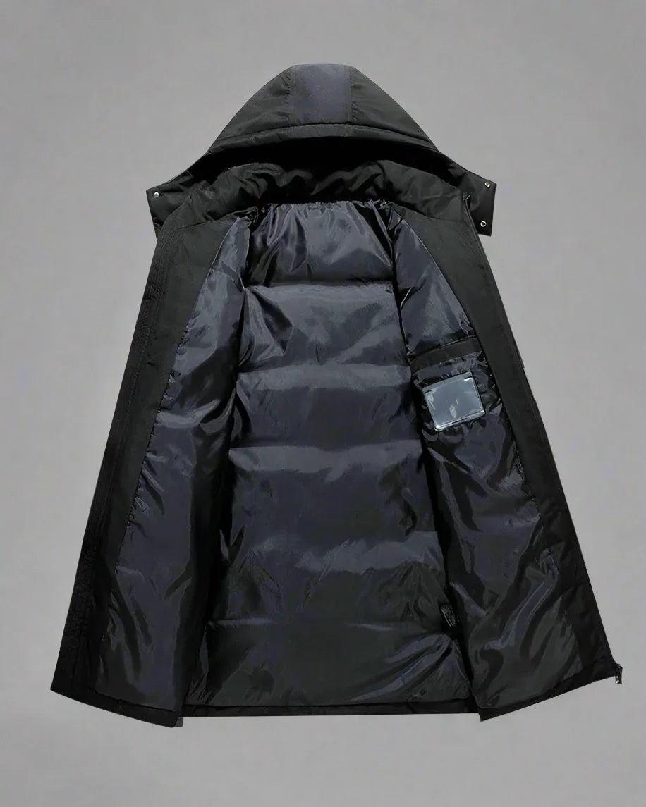 Unbeatable Warmth for Stormy Days -  ninja aesthetics - Long Coat for Stormy Days with Ninja Style