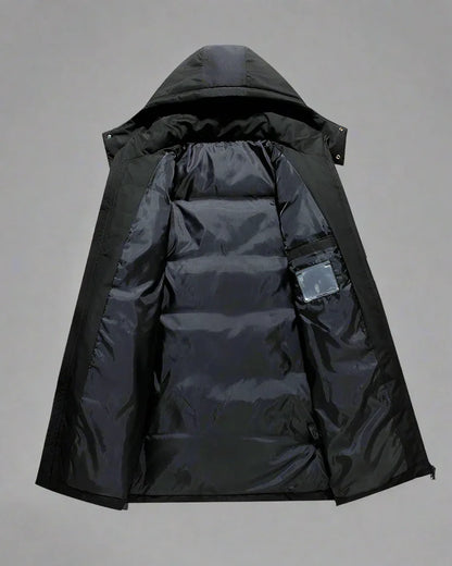 Unbeatable Warmth for Stormy Days -  ninja aesthetics - Long Coat for Stormy Days with Ninja Style