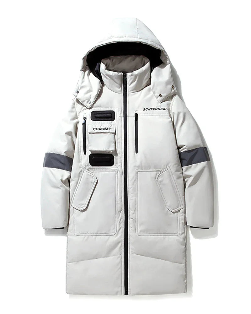 Unbeatable Warmth for Stormy Days - techwear coat - Long Coat for Stormy Days with Ninja Style