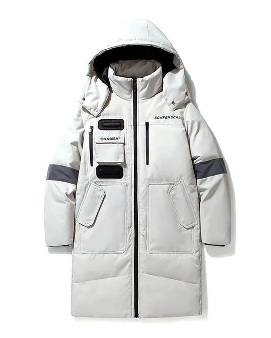 Unbeatable Warmth for Stormy Days - techwear coat - Long Coat for Stormy Days with Ninja Style