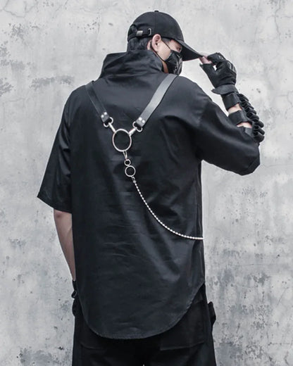 Urban Chained Techwear Tee -  comfortable fabric - Urban Chained Techwear Tee for Ultimate Comfort