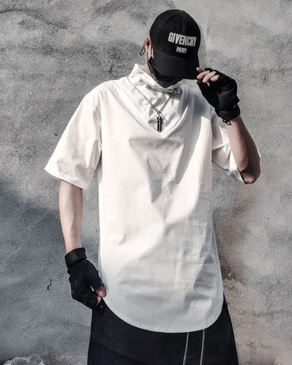 Urban Chained Techwear Tee -  edgy aesthetic - Urban Chained Techwear Tee for Ultimate Comfort