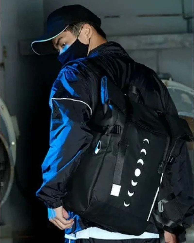Urban Explorer Reflective Backpack -  techwear - Versatile Urban Explorer Reflective Backpack