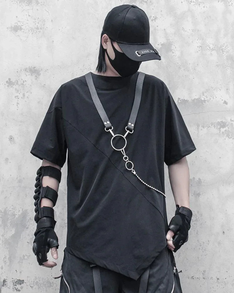 Urban Japanese Techwear T-Shirt - stylish techwear t-shirt - Urban Japanese Techwear T-Shirt for Daily Style