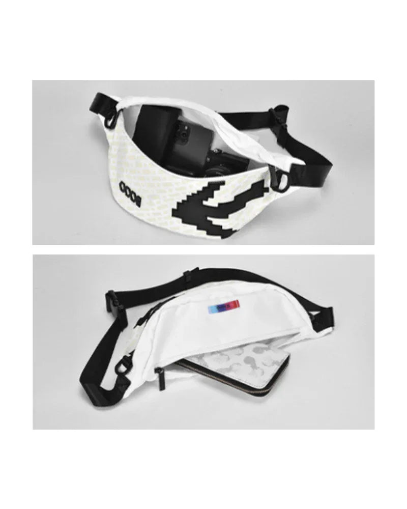 Urban Reflective Chest Pack -  nighttime bag - Reflective Chest Pack for Nighttime Activities