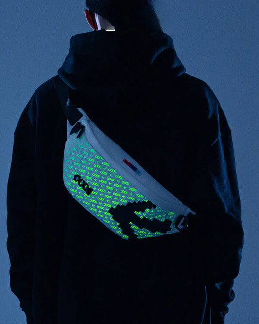 Urban Reflective Chest Pack - techwear-core - Reflective Chest Pack for Nighttime Activities