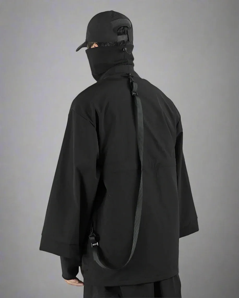 Urban Stealth Warrior Kimono -  black - Urban Stealth Warrior Kimono for Modern Adventures
