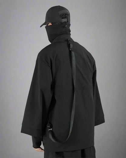 Urban Stealth Warrior Kimono -  black - Urban Stealth Warrior Kimono for Modern Adventures