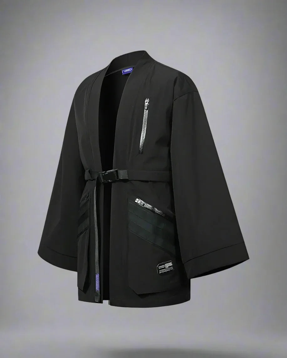 Urban Stealth Warrior Kimono - japanese techwear kimono - Urban Stealth Warrior Kimono for Modern Adventures
