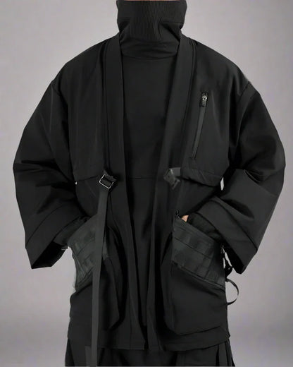 Urban Stealth Warrior Kimono -  streetwear - Urban Stealth Warrior Kimono for Modern Adventures