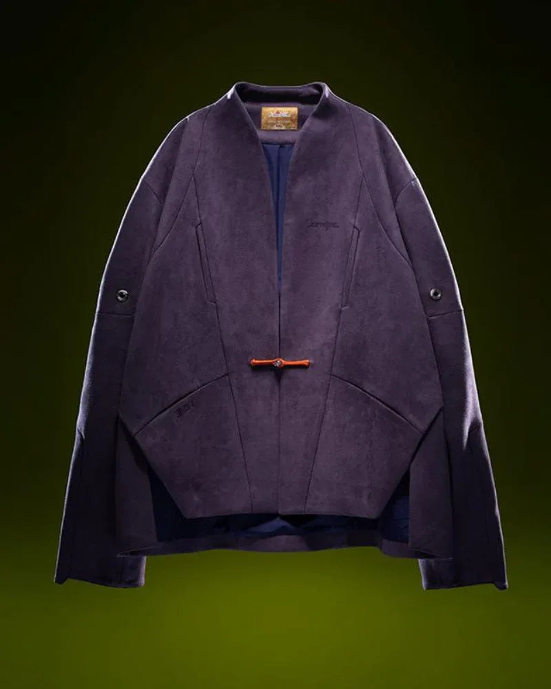 Urban Suede Cyberpunk Jacket -  comfortable streetwear - Stylish Urban Suede Cyberpunk Jacket for All Occasions