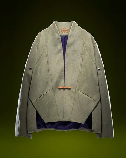 Urban Suede Cyberpunk Jacket - techwear style - Stylish Urban Suede Cyberpunk Jacket for All Occasions