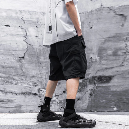 Urban Techwear Utility Shorts -  tactical pockets - Urban Techwear Utility Shorts for Everyday Comfort