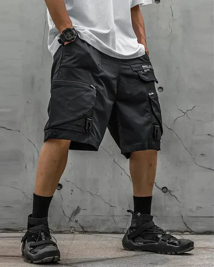Urban Techwear Utility Shorts - functional shorts for city life - Urban Techwear Utility Shorts for Everyday Comfort