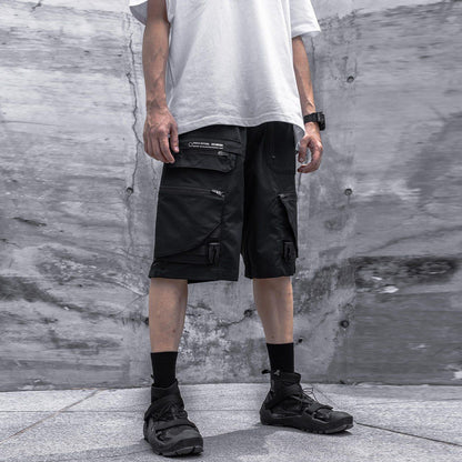 Urban Techwear Utility Shorts -  ergonomic cuts for mobility - Urban Techwear Utility Shorts for Everyday Comfort