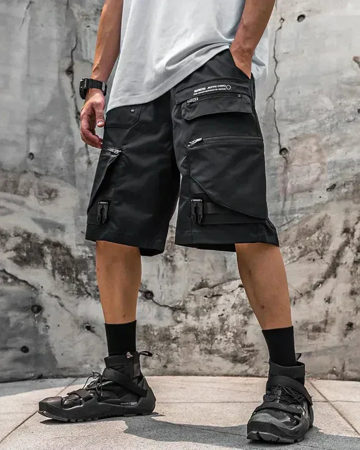 Urban Techwear Utility Shorts - techwear shorts - Urban Techwear Utility Shorts for Everyday Comfort