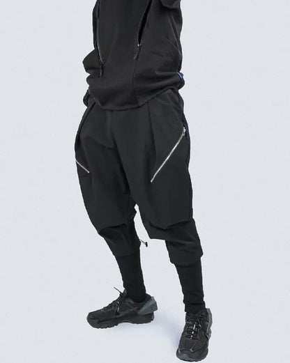 Urban Techwear Utility Trousers -  futuristic pants - Urban Techwear Utility Trousers for Comfort and Style