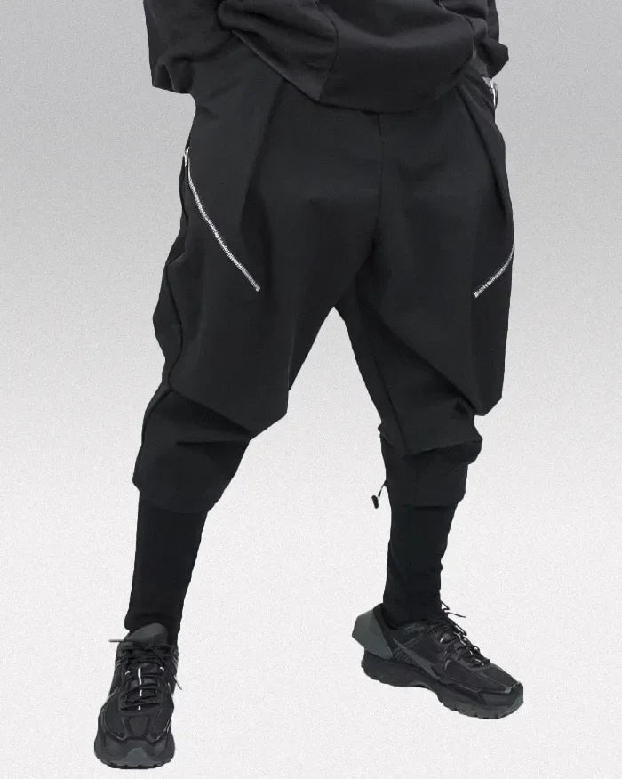 Urban Techwear Utility Trousers - futuristic trousers - Urban Techwear Utility Trousers for Comfort and Style