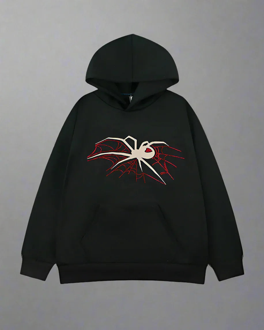 Urban Web Graphic Hoodie - urban hoodie - Urban Web Graphic Hoodie for Stylish Comfort