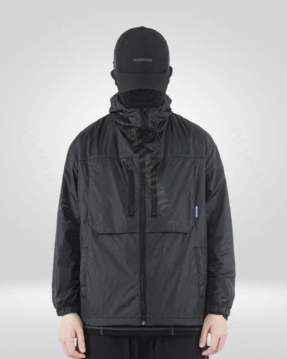 UV Shield Lightweight Jacket -  adjustable hood - Lightweight UV Shield Jacket for All-Day Comfort