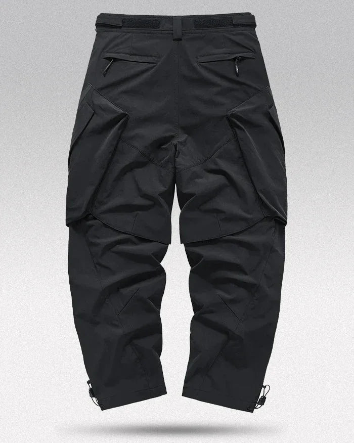 Versatile Black Cargo Pants for Men -  black pants - Men's Black Cargo Pants for Urban Adventures