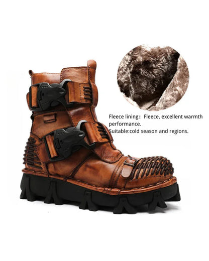 Versatile Buckle Techwear Boots - adventure riding boots - Buckle Techwear Boots for Riding and Urban Style