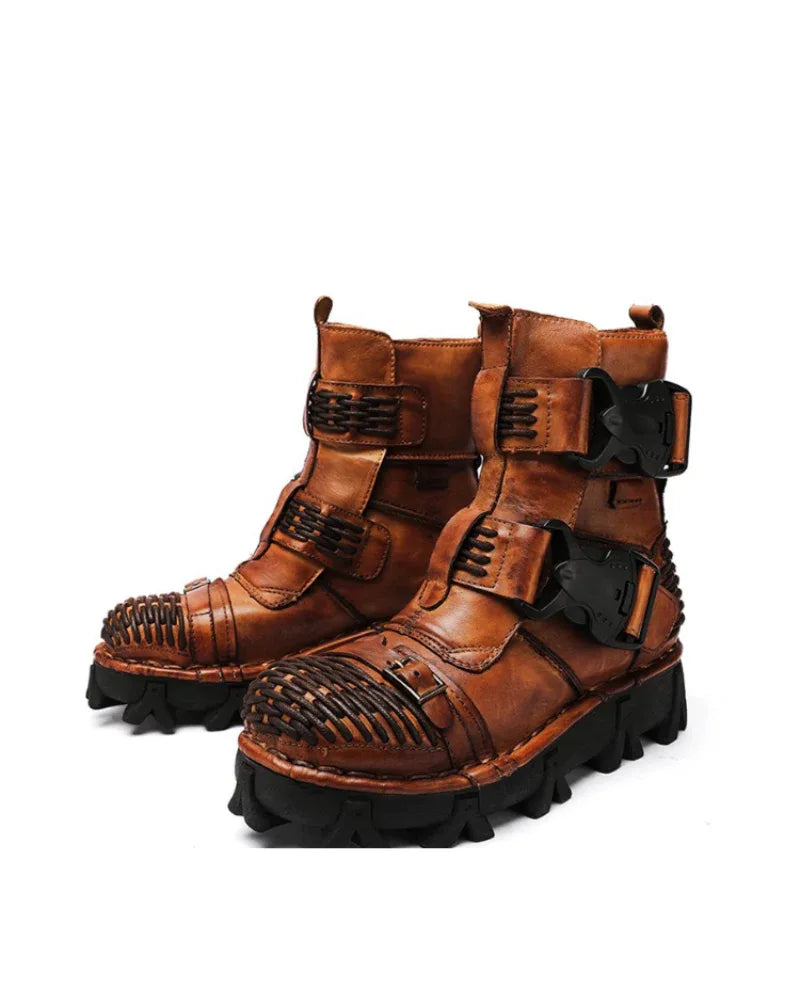 Versatile Buckle Techwear Boots -  breathable combat boots - Buckle Techwear Boots for Riding and Urban Style