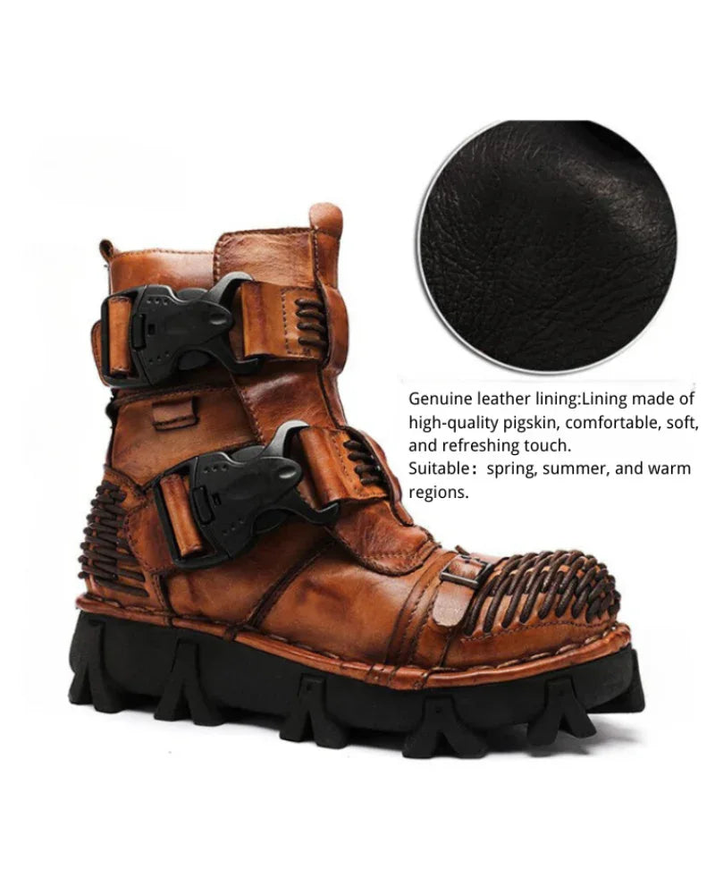 Versatile Buckle Techwear Boots -  motorcycle boots - Buckle Techwear Boots for Riding and Urban Style