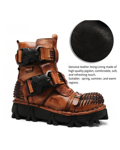 Versatile Buckle Techwear Boots -  motorcycle boots - Buckle Techwear Boots for Riding and Urban Style