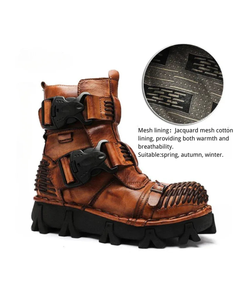 Versatile Buckle Techwear Boots -  stylish motorcycle boots - Buckle Techwear Boots for Riding and Urban Style
