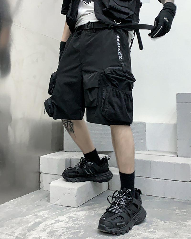 Versatile Cargo Backpack Shorts -  backpack shorts - Cargo Backpack Shorts for Urban Adventures