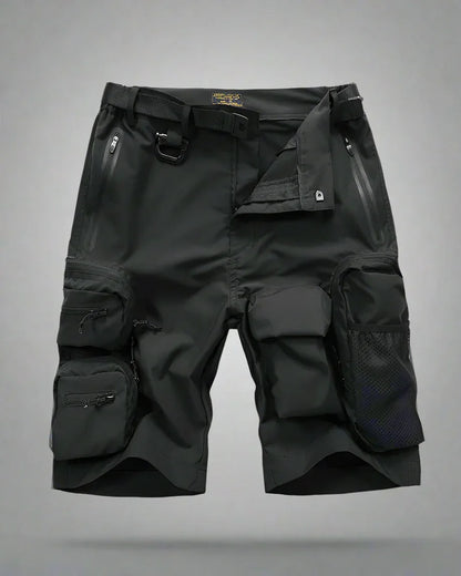 Versatile Cargo Backpack Shorts -  techwear - Cargo Backpack Shorts for Urban Adventures
