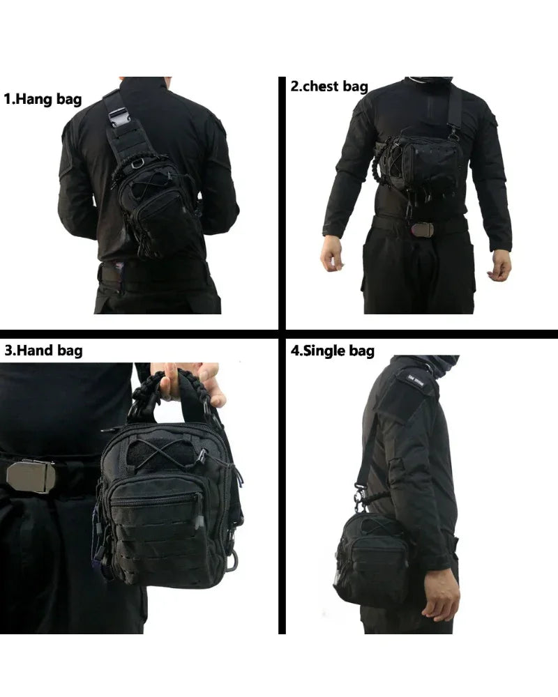 Versatile City Adventure Sling -  tactical bag - Tactical Multifunctional Sling Chest Bag for City
