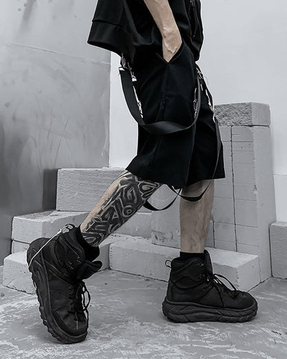 Versatile City Cargo Shorts -  urban fashion - Stylish Techwear Cargo Shorts for Urban Style