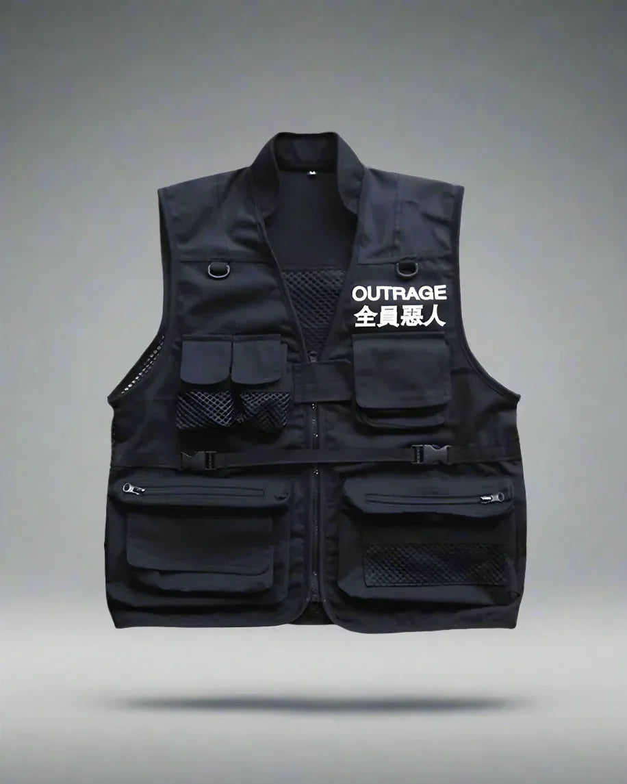 Versatile City Cargo Vest - cargo vest - Stylish City Cargo Vest with Pockets