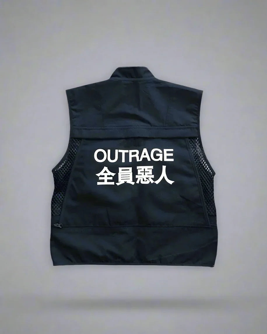 Versatile City Cargo Vest - multiple pockets vest - Stylish City Cargo Vest with Pockets