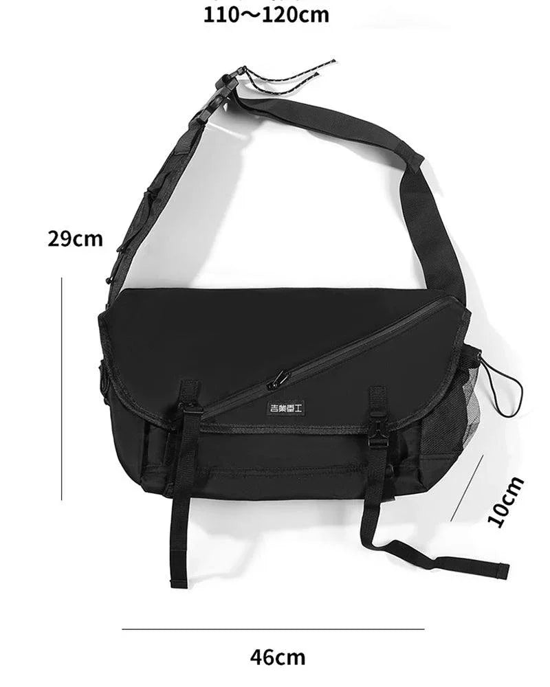 Versatile City Messenger Satchel -  cyberpunk chest bag - Urban Messenger Satchel for Everyday Use