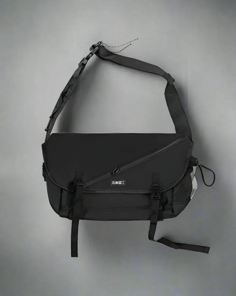 Versatile City Messenger Satchel - stylish techwear bag - Urban Messenger Satchel for Everyday Use