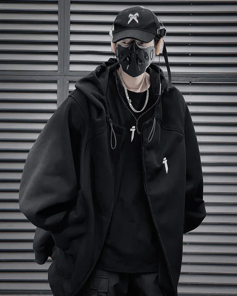 Versatile City Zip Hoodie - techwear-core - Stylish Versatile City Zip Hoodie for Everyday Wear