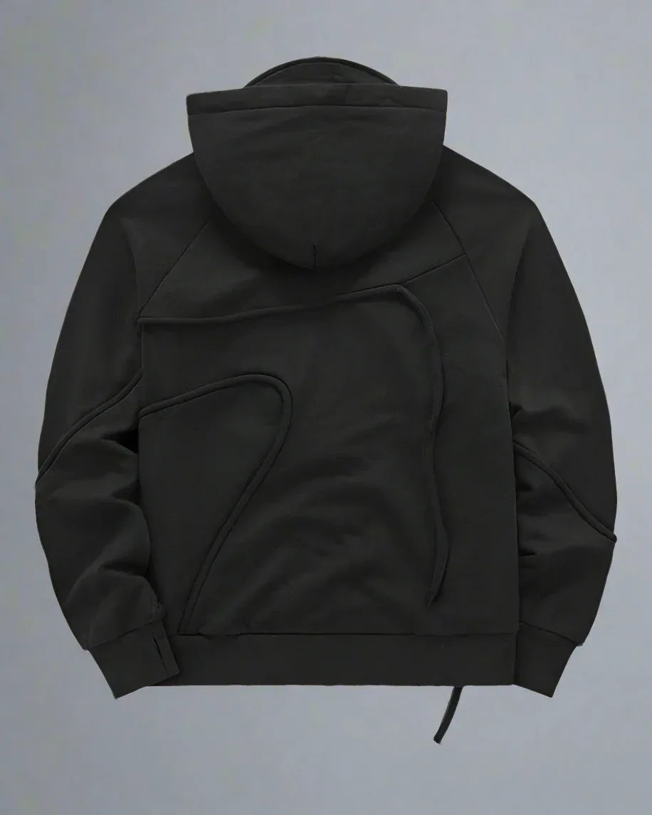 Versatile Hoodie with Hidden Mask -  adjustable hood - Versatile Hoodie with Hidden Mask for Urban Comfort